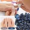 image:imageMelodySusie 100 Pcs Nail Drill Bits Sanding Bands for Nail Drill 80 Coarse Grit Nail File Sanding Bands for Acrylic Nails Gel Manicures and PedicureBlue
