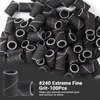 image:imageMelodySusie 100 Pcs Nail Drill Bits Sanding Bands for Nail Drill 80 Coarse Grit Nail File Sanding Bands for Acrylic Nails Gel Manicures and PedicureBlack