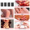 image:imageMelodySusie 100 Pcs Nail Drill Bits Sanding Bands for Nail Drill 80 Coarse Grit Nail File Sanding Bands for Acrylic Nails Gel Manicures and PedicureBlack