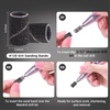 image:imageMelodySusie 100 Pcs Nail Drill Bits Sanding Bands for Nail Drill 80 Coarse Grit Nail File Sanding Bands for Acrylic Nails Gel Manicures and PedicureBlack