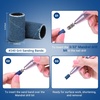 image:imageMelodySusie 100 Pcs Nail Drill Bits Sanding Bands for Nail Drill 80 Coarse Grit Nail File Sanding Bands for Acrylic Nails Gel Manicures and PedicureBlue
