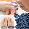 image:imageMelodySusie 100 Pcs Nail Drill Bits Sanding Bands for Nail Drill 80 Coarse Grit Nail File Sanding Bands for Acrylic Nails Gel Manicures and PedicureBlue