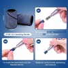 image:imageMelodySusie 100 Pcs Nail Drill Bits Sanding Bands for Nail Drill 80 Coarse Grit Nail File Sanding Bands for Acrylic Nails Gel Manicures and PedicureBlue