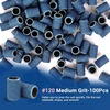 image:imageMelodySusie 100 Pcs Nail Drill Bits Sanding Bands for Nail Drill 80 Coarse Grit Nail File Sanding Bands for Acrylic Nails Gel Manicures and PedicureBlue