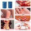 image:imageMelodySusie 100 Pcs Nail Drill Bits Sanding Bands for Nail Drill 80 Coarse Grit Nail File Sanding Bands for Acrylic Nails Gel Manicures and PedicureBlue