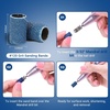 image:imageMelodySusie 100 Pcs Nail Drill Bits Sanding Bands for Nail Drill 80 Coarse Grit Nail File Sanding Bands for Acrylic Nails Gel Manicures and PedicureBlue