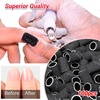image:imageMelodySusie 100 Pcs Nail Drill Bits Sanding Bands for Nail Drill 80 Coarse Grit Nail File Sanding Bands for Acrylic Nails Gel Manicures and PedicureBlack