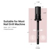 image:imageMelodySusie 100 Pcs Nail Drill Bits Sanding Bands for Nail Drill 80 Coarse Grit Nail File Sanding Bands for Acrylic Nails Gel Manicures and PedicureBlack
