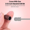 image:imageMelodySusie 100 Pcs Nail Drill Bits Sanding Bands for Nail Drill 80 Coarse Grit Nail File Sanding Bands for Acrylic Nails Gel Manicures and PedicureBrown