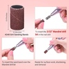 image:imageMelodySusie 100 Pcs Nail Drill Bits Sanding Bands for Nail Drill 80 Coarse Grit Nail File Sanding Bands for Acrylic Nails Gel Manicures and PedicureBrown