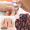 image:imageMelodySusie 100 Pcs Nail Drill Bits Sanding Bands for Nail Drill 80 Coarse Grit Nail File Sanding Bands for Acrylic Nails Gel Manicures and PedicureBrown
