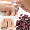 image:imageMelodySusie 100 Pcs Nail Drill Bits Sanding Bands for Nail Drill 80 Coarse Grit Nail File Sanding Bands for Acrylic Nails Gel Manicures and PedicureBrown