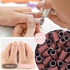 image:imageMelodySusie 100 Pcs Nail Drill Bits Sanding Bands for Nail Drill 80 Coarse Grit Nail File Sanding Bands for Acrylic Nails Gel Manicures and PedicureBrown