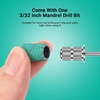 image:imageMelodySusie 100 Pcs Nail Drill Bits Sanding Bands for Nail Drill 80 Coarse Grit Nail File Sanding Bands for Acrylic Nails Gel Manicures and PedicureGreen