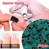 image:imageMelodySusie 100 Pcs Nail Drill Bits Sanding Bands for Nail Drill 80 Coarse Grit Nail File Sanding Bands for Acrylic Nails Gel Manicures and PedicureGreen