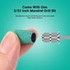 image:imageMelodySusie 100 Pcs Nail Drill Bits Sanding Bands for Nail Drill 80 Coarse Grit Nail File Sanding Bands for Acrylic Nails Gel Manicures and PedicureGreen