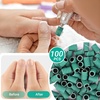 image:imageMelodySusie 100 Pcs Nail Drill Bits Sanding Bands for Nail Drill 80 Coarse Grit Nail File Sanding Bands for Acrylic Nails Gel Manicures and PedicureGreen