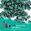 image:imageMelodySusie 100 Pcs Nail Drill Bits Sanding Bands for Nail Drill 80 Coarse Grit Nail File Sanding Bands for Acrylic Nails Gel Manicures and PedicureGreen