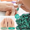 image:imageMelodySusie 100 Pcs Nail Drill Bits Sanding Bands for Nail Drill 80 Coarse Grit Nail File Sanding Bands for Acrylic Nails Gel Manicures and PedicureGreen