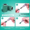 image:imageMelodySusie 100 Pcs Nail Drill Bits Sanding Bands for Nail Drill 80 Coarse Grit Nail File Sanding Bands for Acrylic Nails Gel Manicures and PedicureGreen