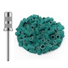 image:imageMelodySusie 100 Pcs Nail Drill Bits Sanding Bands for Nail Drill 80 Coarse Grit Nail File Sanding Bands for Acrylic Nails Gel Manicures and PedicureGreen