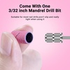 image:imageMelodySusie 100 Pcs Nail Drill Bits Sanding Bands for Nail Drill 80 Coarse Grit Nail File Sanding Bands for Acrylic Nails Gel Manicures and PedicureLight Pink