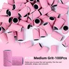 image:imageMelodySusie 100 Pcs Nail Drill Bits Sanding Bands for Nail Drill 80 Coarse Grit Nail File Sanding Bands for Acrylic Nails Gel Manicures and PedicureLight Pink