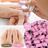 image:imageMelodySusie 100 Pcs Nail Drill Bits Sanding Bands for Nail Drill 80 Coarse Grit Nail File Sanding Bands for Acrylic Nails Gel Manicures and PedicureLight Pink