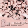 image:imageMelodySusie 100 Pcs Nail Drill Bits Sanding Bands for Nail Drill 80 Coarse Grit Nail File Sanding Bands for Acrylic Nails Gel Manicures and PedicureNude Pink