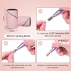 image:imageMelodySusie 100 Pcs Nail Drill Bits Sanding Bands for Nail Drill 80 Coarse Grit Nail File Sanding Bands for Acrylic Nails Gel Manicures and PedicureNude Pink