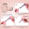 image:imageMelodySusie 100 Pcs Nail Drill Bits Sanding Bands for Nail Drill 80 Coarse Grit Nail File Sanding Bands for Acrylic Nails Gel Manicures and PedicureNude Pink
