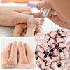image:imageMelodySusie 100 Pcs Nail Drill Bits Sanding Bands for Nail Drill 80 Coarse Grit Nail File Sanding Bands for Acrylic Nails Gel Manicures and PedicureNude Pink