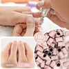 image:imageMelodySusie 100 Pcs Nail Drill Bits Sanding Bands for Nail Drill 80 Coarse Grit Nail File Sanding Bands for Acrylic Nails Gel Manicures and PedicureNude Pink