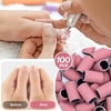 image:imageMelodySusie 100 Pcs Nail Drill Bits Sanding Bands for Nail Drill 80 Coarse Grit Nail File Sanding Bands for Acrylic Nails Gel Manicures and PedicurePink
