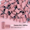 image:imageMelodySusie 100 Pcs Nail Drill Bits Sanding Bands for Nail Drill 80 Coarse Grit Nail File Sanding Bands for Acrylic Nails Gel Manicures and PedicurePink
