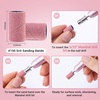 image:imageMelodySusie 100 Pcs Nail Drill Bits Sanding Bands for Nail Drill 80 Coarse Grit Nail File Sanding Bands for Acrylic Nails Gel Manicures and PedicurePink