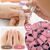 image:imageMelodySusie 100 Pcs Nail Drill Bits Sanding Bands for Nail Drill 80 Coarse Grit Nail File Sanding Bands for Acrylic Nails Gel Manicures and PedicurePink