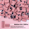 image:imageMelodySusie 100 Pcs Nail Drill Bits Sanding Bands for Nail Drill 80 Coarse Grit Nail File Sanding Bands for Acrylic Nails Gel Manicures and PedicurePink