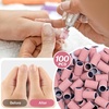 image:imageMelodySusie 100 Pcs Nail Drill Bits Sanding Bands for Nail Drill 80 Coarse Grit Nail File Sanding Bands for Acrylic Nails Gel Manicures and PedicurePink