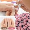 image:imageMelodySusie 100 Pcs Nail Drill Bits Sanding Bands for Nail Drill 80 Coarse Grit Nail File Sanding Bands for Acrylic Nails Gel Manicures and PedicurePink