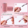 image:imageMelodySusie 100 Pcs Nail Drill Bits Sanding Bands for Nail Drill 80 Coarse Grit Nail File Sanding Bands for Acrylic Nails Gel Manicures and PedicurePink