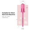 image:imageMelodySusie 100 Pcs Nail Drill Bits Sanding Bands for Nail Drill 80 Coarse Grit Nail File Sanding Bands for Acrylic Nails Gel Manicures and PedicurePink Blossom