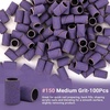 image:imageMelodySusie 100 Pcs Nail Drill Bits Sanding Bands for Nail Drill 80 Coarse Grit Nail File Sanding Bands for Acrylic Nails Gel Manicures and PedicurePurple