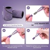 image:imageMelodySusie 100 Pcs Nail Drill Bits Sanding Bands for Nail Drill 80 Coarse Grit Nail File Sanding Bands for Acrylic Nails Gel Manicures and PedicurePurple