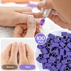 image:imageMelodySusie 100 Pcs Nail Drill Bits Sanding Bands for Nail Drill 80 Coarse Grit Nail File Sanding Bands for Acrylic Nails Gel Manicures and PedicurePurple