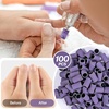 image:imageMelodySusie 100 Pcs Nail Drill Bits Sanding Bands for Nail Drill 80 Coarse Grit Nail File Sanding Bands for Acrylic Nails Gel Manicures and PedicurePurple