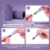image:imageMelodySusie 100 Pcs Nail Drill Bits Sanding Bands for Nail Drill 80 Coarse Grit Nail File Sanding Bands for Acrylic Nails Gel Manicures and PedicurePurple