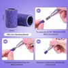 image:imageMelodySusie 100 Pcs Nail Drill Bits Sanding Bands for Nail Drill 80 Coarse Grit Nail File Sanding Bands for Acrylic Nails Gel Manicures and PedicurePurple
