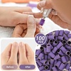 image:imageMelodySusie 100 Pcs Nail Drill Bits Sanding Bands for Nail Drill 80 Coarse Grit Nail File Sanding Bands for Acrylic Nails Gel Manicures and PedicurePurple