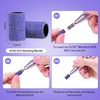 image:imageMelodySusie 100 Pcs Nail Drill Bits Sanding Bands for Nail Drill 80 Coarse Grit Nail File Sanding Bands for Acrylic Nails Gel Manicures and PedicurePurple